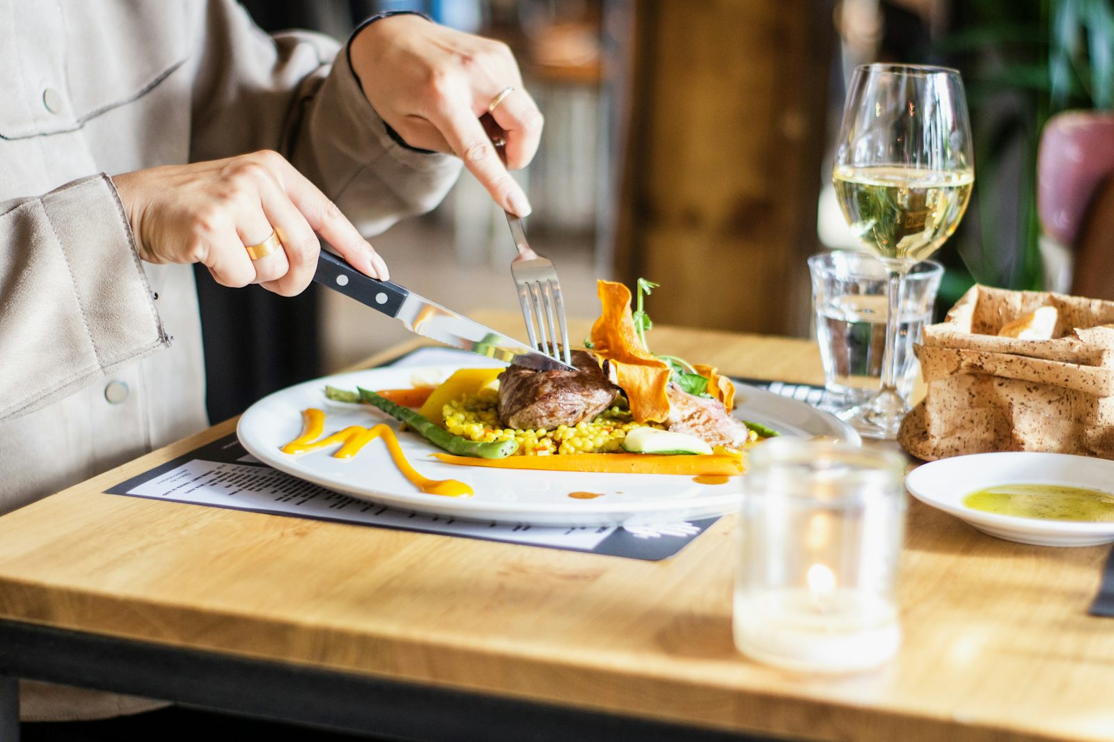 A plated course